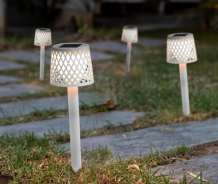 Gretita spies tuinlamp (4 stuks) wit solar made by NewGarden