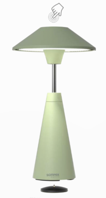 Sompex Move LED buiten tafellamp | oplaadbaar (accu) | Aluminium | Dimbaar | groen | waterdicht IP65