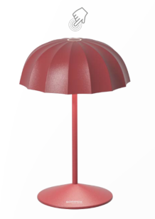 Sompex Ombrellino acculamp LED buiten tafellamp | oplaadbaar (accu) | Aluminium | Dimbaar | Rood | waterdicht IP54
