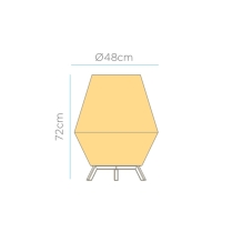 Buiten vloerlamp Sisine 70 draadloos / oplaadbaar made by NewGarden