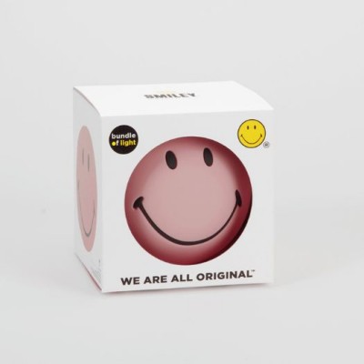 Mr. Maria Smiley lamp Mini 12 cm Pink voor binnen gebruik