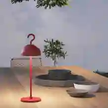 Sompex Hook LED buiten tafellamp/hanglamp | oplaadbaar (accu) | Dimbaar | rood | waterdicht IP65