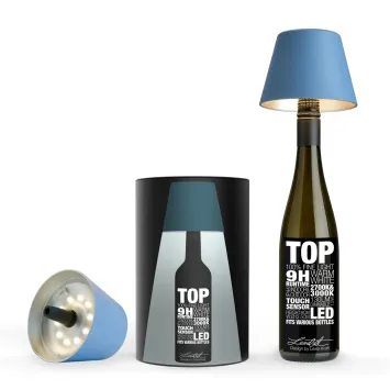 Sompex TOP LED buiten tafellamp | oplaadbaar (accu) | Kunststof | Dimbaar | blauw | waterdicht IP44