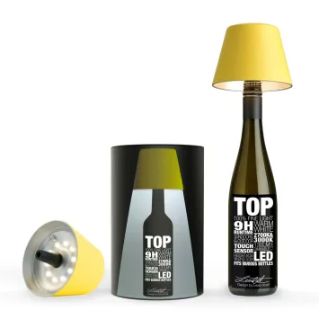 Sompex TOP LED buiten tafellamp | oplaadbaar (accu) | Kunststof | Dimbaar | geel | waterdicht IP44