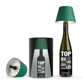 Sompex TOP LED buiten tafellamp | oplaadbaar (accu) | Kunststof | Dimbaar | groen | waterdicht IP44