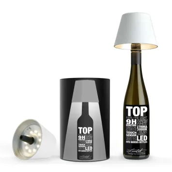 Sompex TOP LED buiten tafellamp | oplaadbaar (accu) | Kunststof | Dimbaar | wit | waterdicht IP44