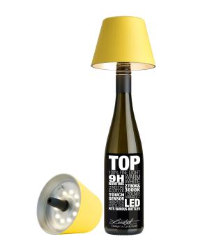 Sompex TOP LED buiten tafellamp | oplaadbaar (accu) | Kunststof | Dimbaar | geel | waterdicht IP44