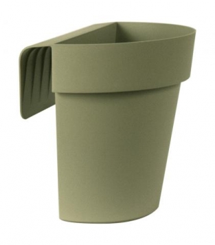 Buiten balkonbloempot UP 25x18xH23 cm groen (Rosemay) Euro3Plast