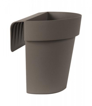 Buiten balkonbloempot UP 25x18xH23 cm taupe Euro3Plast