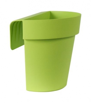 Buiten balkonbloempot UP 25x18xH23 cm Lime groen Euro3Plast