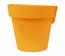 Buiten balkonbloempot UP 25x18xH23 cm mango Made by Euro3Plast